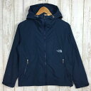 【中古】 【WOMEN's S】 ノースフェイス コンパクト ジャケット Compact Jacket ウィンドシェル フーディ NORTH FACE NPW16970 ネイビー系