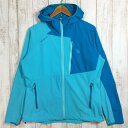 【中古】 【WOMEN 039 s XL】 テルヌア ライトウェイト ソフトシェル ジャケット Lightweight Softshell Jacket ストレッチ フーディ TERNUA ブルー系