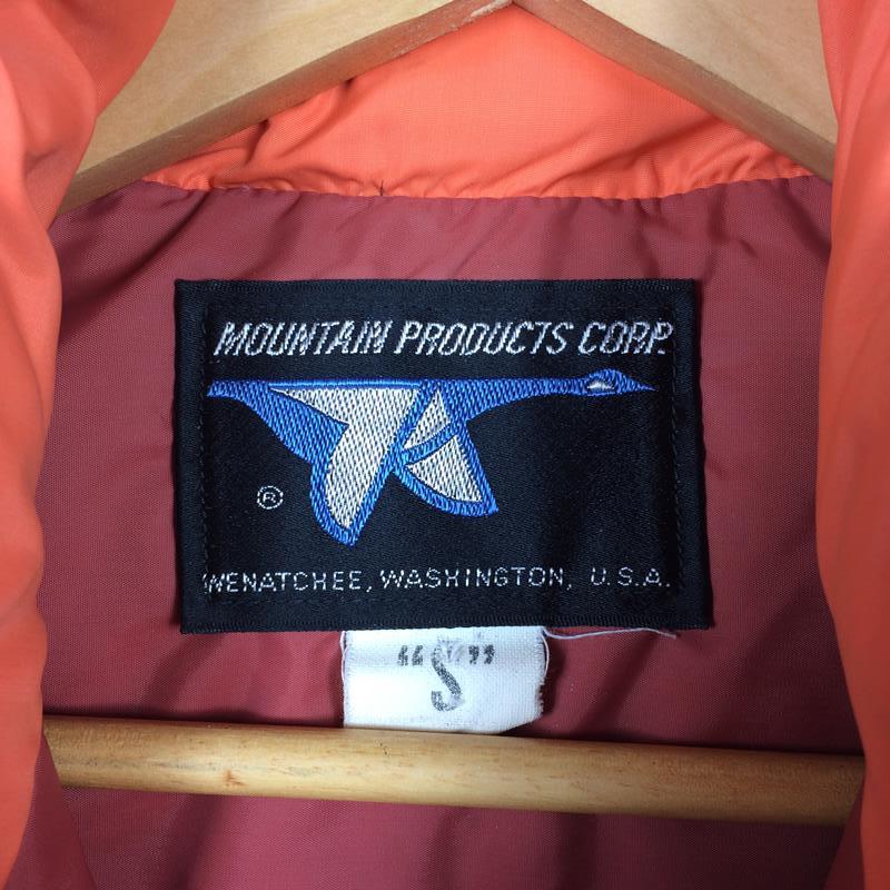 【中古】 【MEN's S】 マウンテンプロダクツ 70s ダウンベスト 希少モデル 希少サイズ MOUNTAIN PRODUCTS オレンジ・レッド・ブラウン オレンジ系