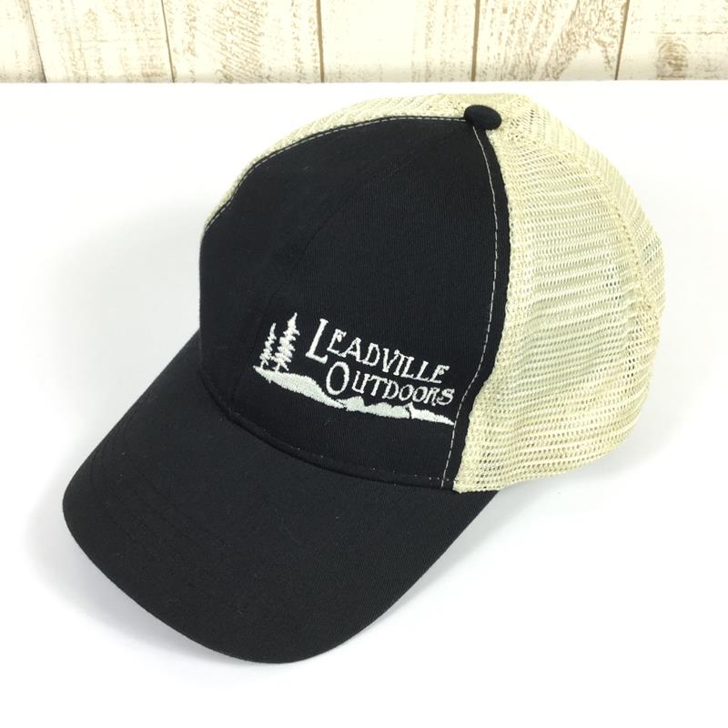 【中古】 【UNISEX One】 LEADVILLE OUTDOORS ロゴ トラッカー キャップ LOGO TRUCKER コロラドのアウトドアショップ オリジナル ブラック系