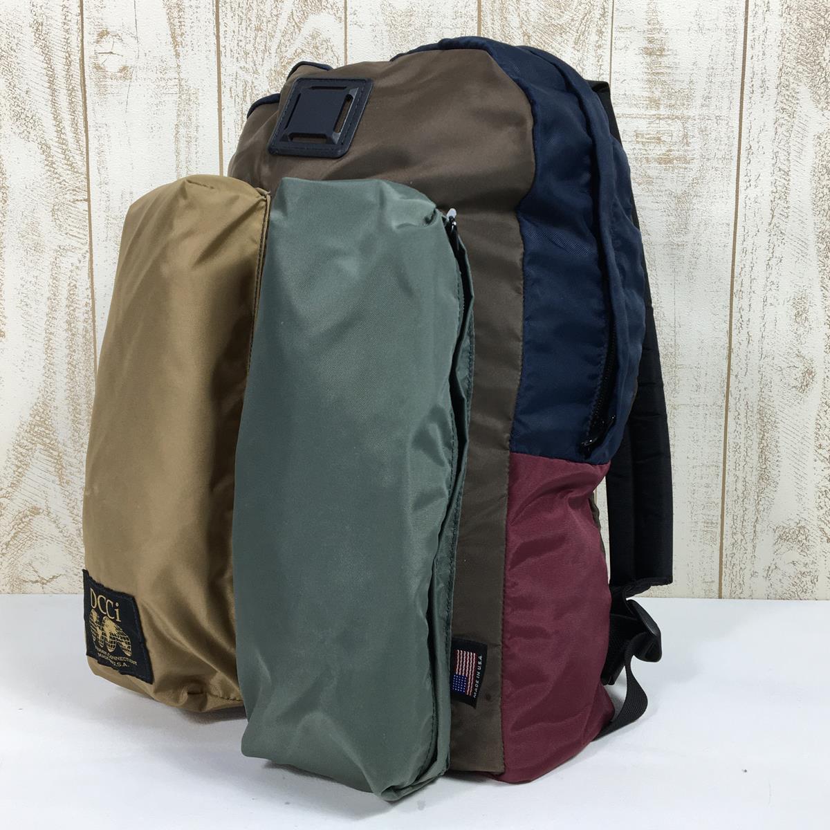 【中古】 DCCi フロント 2ポケット バックパック FRONT 2-POCKETS BACKPACK 18L デイパック アメリカ製 ブラウン系