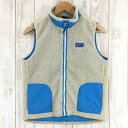 【中古】 【KID 039 s L】 パタゴニア キッズ レトロ エックス ベスト K 039 s Retro-X Vest PATAGONIA 65617 NLR ナチュラル×ラリマーブルー アイボリー系