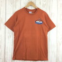 【中古】 【MEN's M】 パイプストーンマウンテニアリング Pipestone Mountaineering カラビナ Tシャツ 希少なアウトドアTシャツ オレンジ系