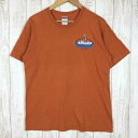 【中古】 【MEN's M】 パイプストーンマウンテニアリング Pipestone Mountaineering カラビナ Tシャツ 希少なアウトドアTシャツ オレンジ系