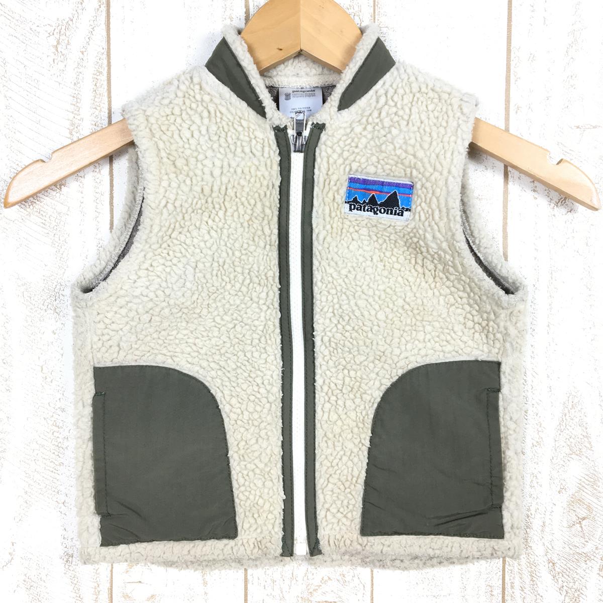 【中古】 【Baby 039 s 24M】 パタゴニア 2008 ベビー レトロ ベスト Baby Retro Vest パイル フリース デカタグ 初期タグ 復刻 生産終了モデル 入手困難 PATAGONIA 61010 NWM Natural / Brown