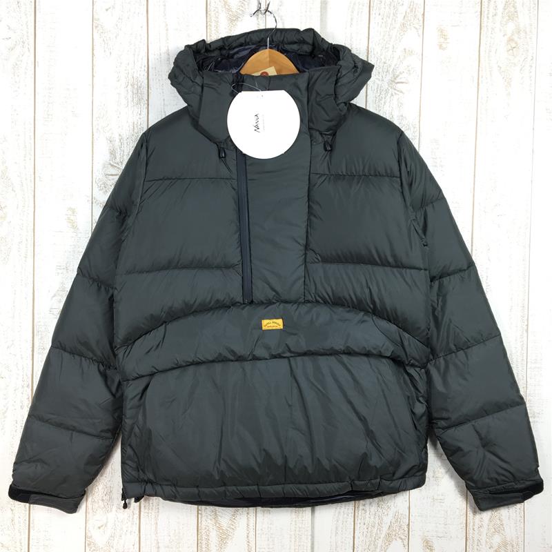 【未使用】 【MEN's M】 ナンガ × NATAL DESIGN × LIST トリプルネーム コラボ プルオーバー ダウン ジャケット Pullover Down Jacket ネイタルデザイン リスト NANGA ND-OS-048 Gray グ