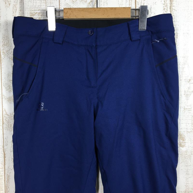 【中古】 【WOMEN s W-M L-Reg】 サロモン ストリームシーズン パンツ レディース STORMSEASON PANT W スキーパンツ SALOMON LC1005200 ネイビー系