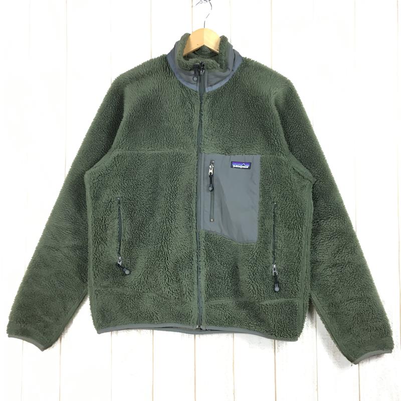 【中古】 【MEN's M】 パタゴニア 2003 クラシック レトロX ジャケット CLASSIC RETRO-X JACKET エバーグレイド フリース 希少カラー カナダ製 入手困難 PATAGONIA 23055 Everglade グリーン系