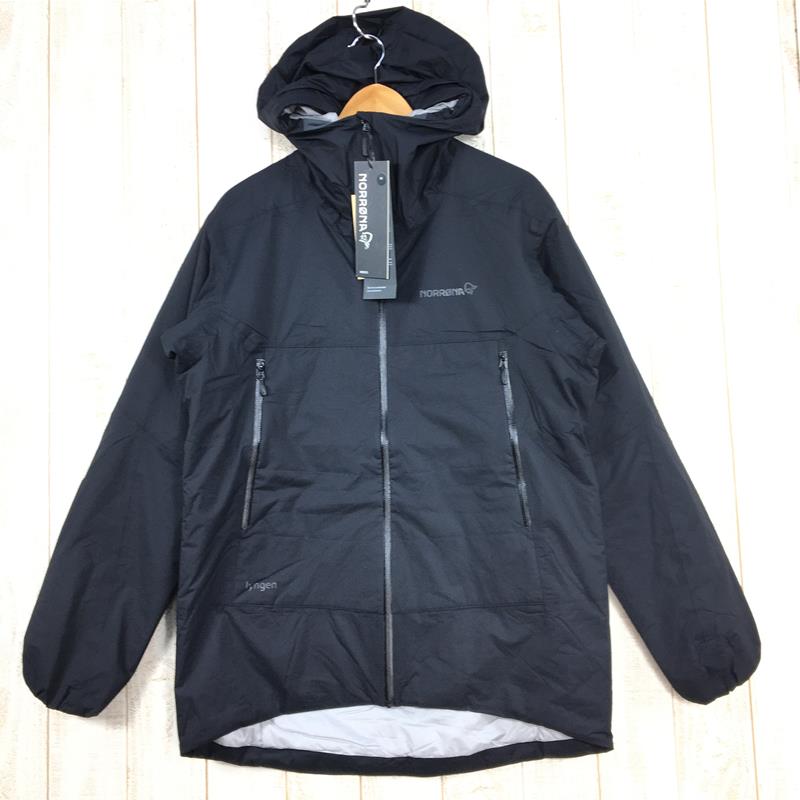 【中古】 【MEN's M】 ノローナ リンゲン ドライ 2 サーモ 60 ジャケット Lyngen Dri2 Thermo60 Jacket 防水透湿 インサレーション フーディ NORRONA 2005-21 7718 Caviar ブラック系 1