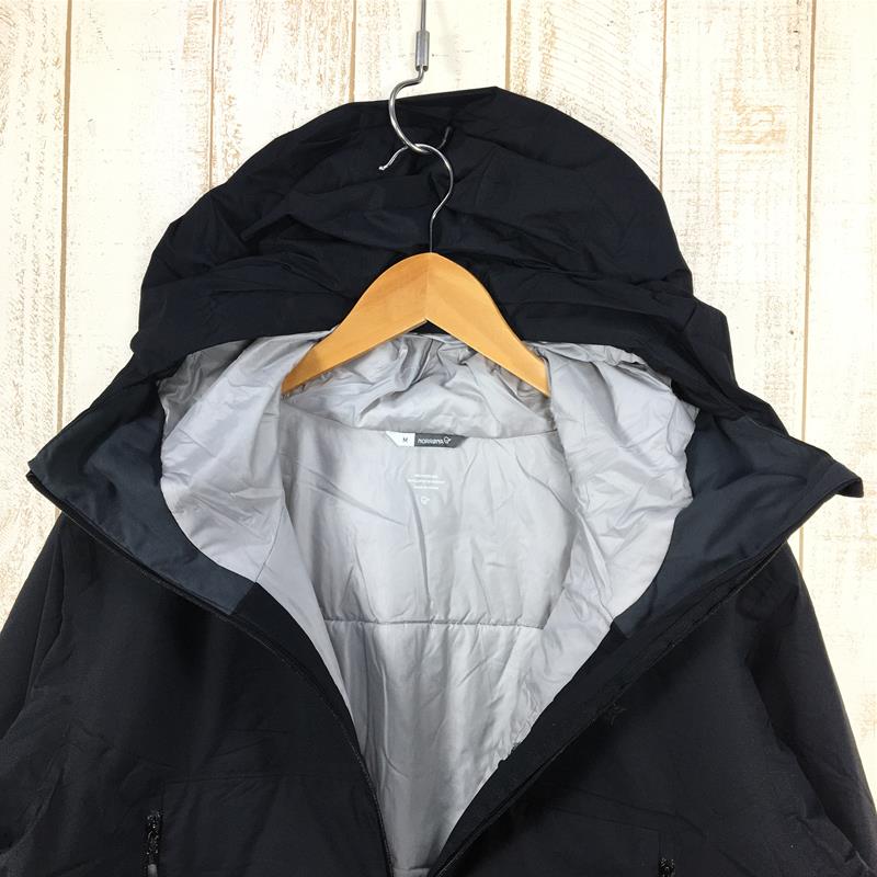 【中古】 【MEN's M】 ノローナ リンゲン ドライ 2 サーモ 60 ジャケット Lyngen Dri2 Thermo60 Jacket 防水透湿 インサレーション フーディ NORRONA 2005-21 7718 Caviar ブラック系 2