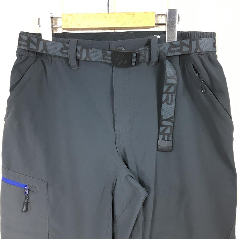 【中古】 【MEN 039 s M】 テルヌア ソフトシェル ウォーム パンツ Softshell Warm Pants 裏起毛 保温 TERNUA チャコール系