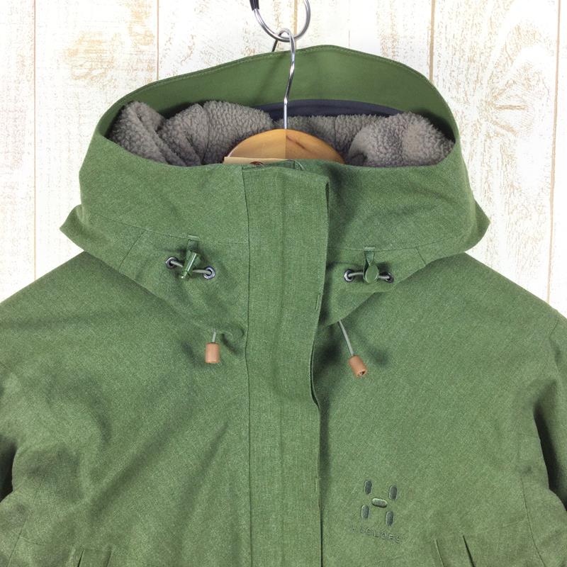 【中古】【WOMEN'sS】ホグロフスシルヤンQパーカSILJANQPARKA19FOURTEENシリーズジャケットフーディコートHAGLOFSグリーン系