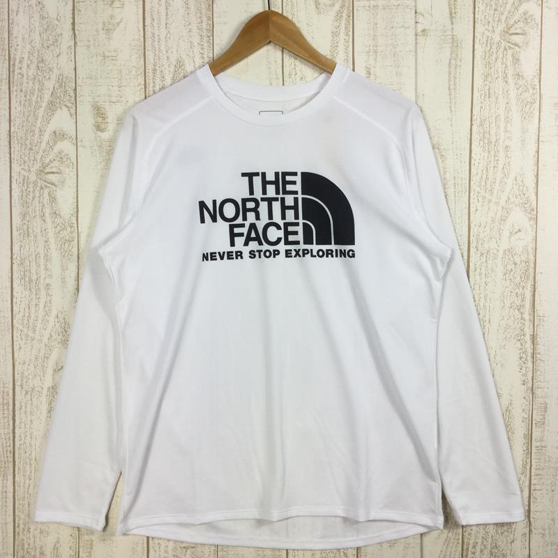 【中古】 【MEN's L】 ノースフェイス ロングスリーブ GTD ロゴ クルー L/S GTD Logo Crew Tシャツ NORTH FACE NT12093 ホワイト系