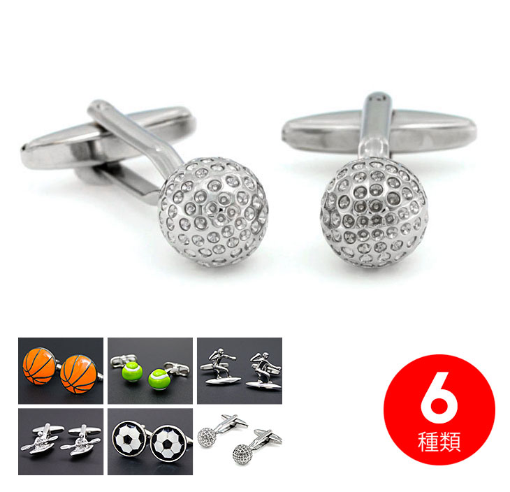 sports01 バスケやサッカー!スポーツモチーフカフス! バスケット サッカー テニス ボール カヌー サーフィン