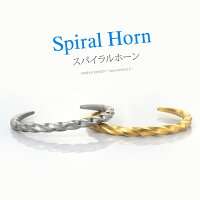 ステンレス アクセサリー メンズ バングル sbr0131スパイラルホーン！ステンレスバ...