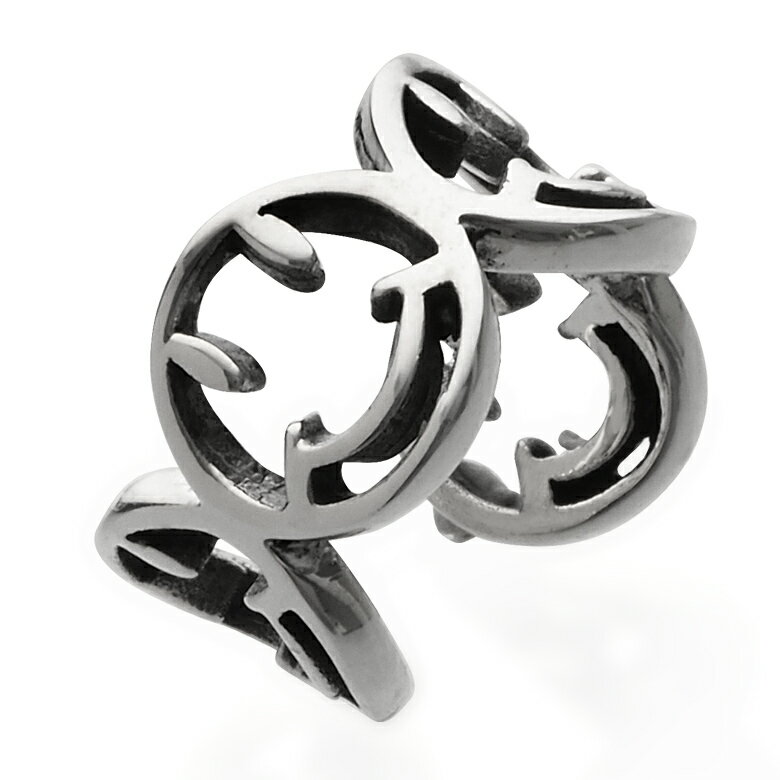 樂天商城 - イヤーカフ メンズ スマイル アクセサリー pi0560 4つのスマイル ニコちゃん シルバー925製イヤーカフ 片耳用売り