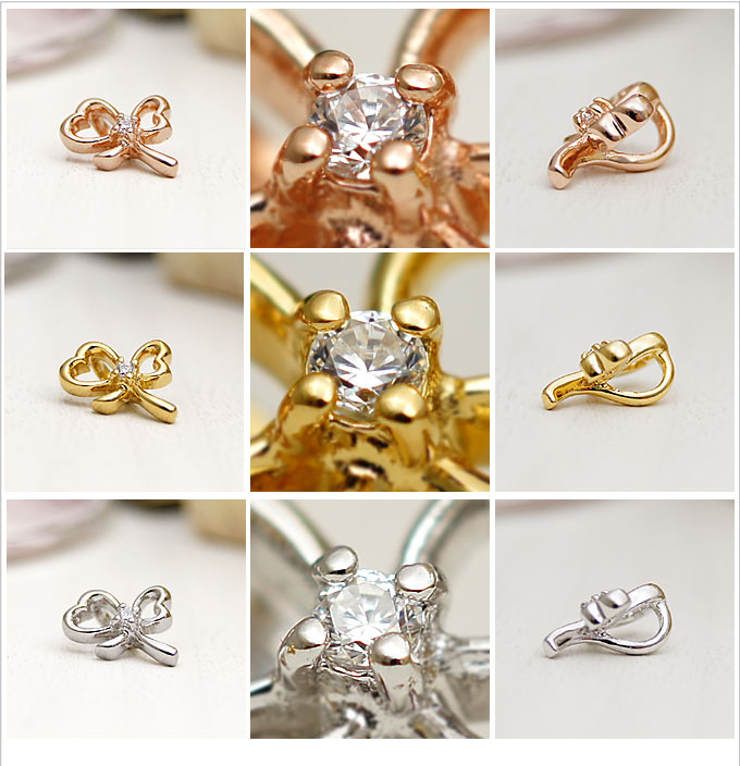 pe1771 リボンネックレス ペンダントトップのみ シルバー アクセサリー シルバーネ...