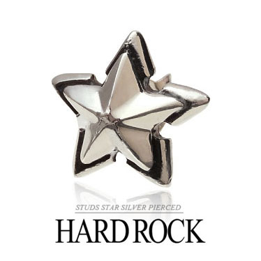 pi0430-111 メンズ ピアス Hard Rock スタッズスターピアス バラ売り メンズピアス シルバー アクセサリー シンプル …