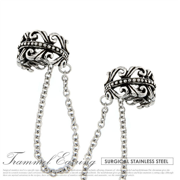 ear00053 金属アレルギー対応 ジュエリー・アクセサリー ステンレス ピアス ピアスを開けていなくても..