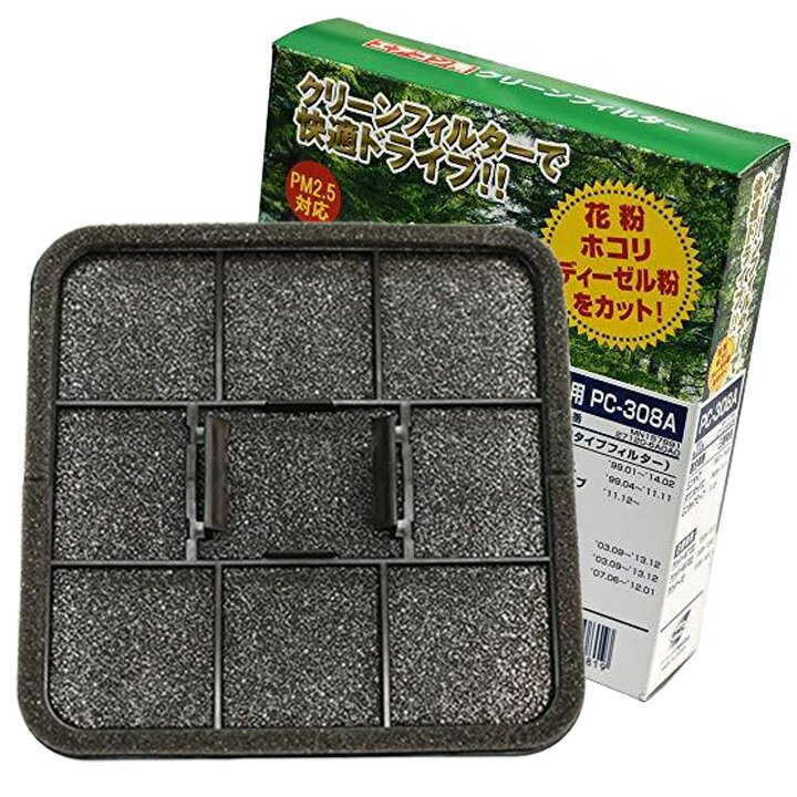 車用エアコン クリーンフィルター 対応車種 【 三菱 タウンボックス TA-U61W 平成14年8月〜平成16年10月 】 網タイプ（Aタイプ） PC-308A-25