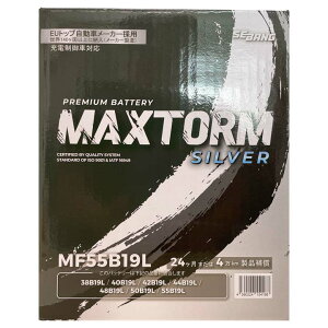 バッテリー MAXTORM MAX-MF55B19L ホンダ フィット CBA-GD4 平成16年1月〜平成17年12月 4WD・ナビ 標準地/寒冷地共通 充電制御車 B19Lタイプ 送料無料 269
