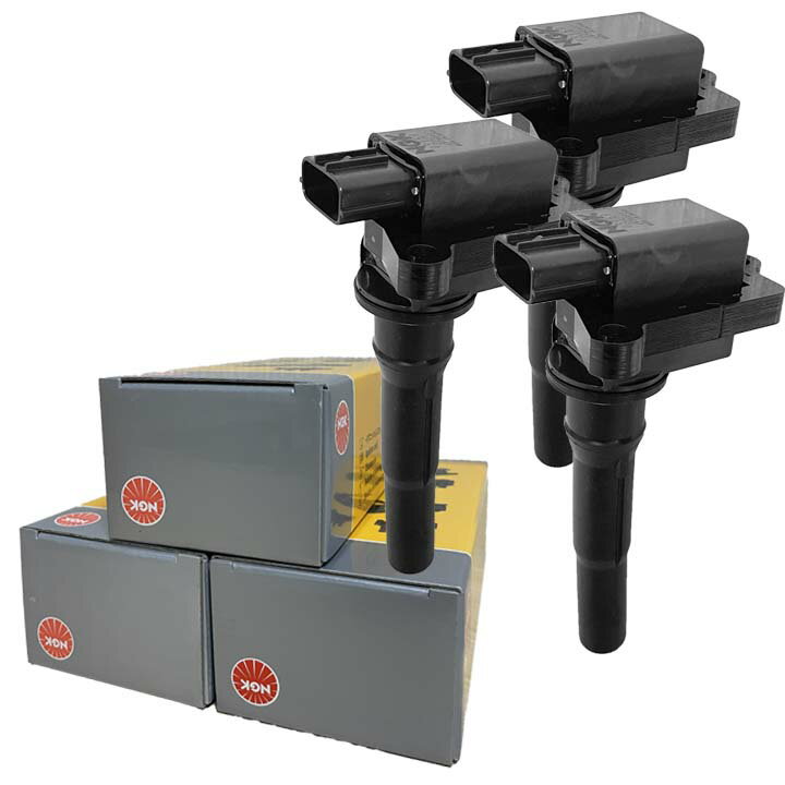 NGK イグニッションコイル U5159 1台分 3本セット 三菱 eKアクティブ H81W 平成13年9月〜平成18年8月 3G83 / 3G83(ターボ) 純正品番 MD346383 互換品