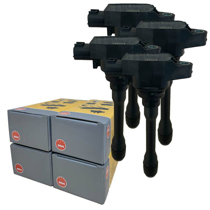 NGK イグニッションコイル U5280 1台分 4本セット 日産 ノート E11 / NE11 平成17年1月〜平成22年2月 HR15DE 純正品番 22448-1KT0A 互換品