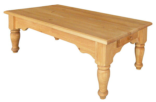 送料無料 パイン材 リビングテーブル 幅90cm 無垢材 木製 北欧 ナチュラル カントリー センターテーブル ローテーブル 引き出し 収納 おしゃれ 高級感 ...