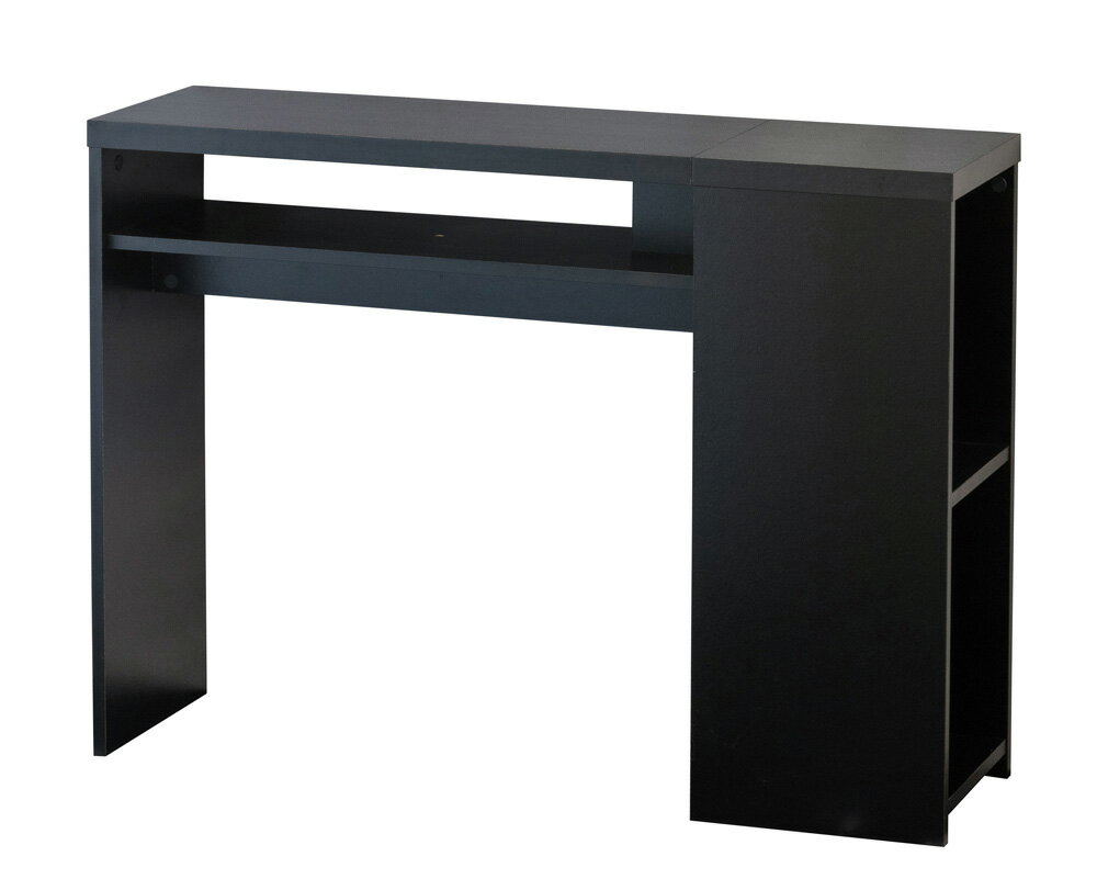 PDデスク ブラック パソコンデスク 木製 書斎机 書斎デスク 高級感 おしゃれ テーブル ダイニング 作業..