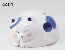 うたたね猫 蚊遣器 蚊遣り器 蚊取り線香入れ 陶器 おしゃれ かわいい 置物 オブジェ 飾り物 置き物 和雑貨 和室 和モダン 和風 和テイスト レトロ ねこ ...