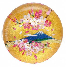 玻璃 箸置き（桜富士） 5ヶ入 5点セット 富士山 花柄 お箸置き ガラス製 おはしおき 和風 和食器 和モダン 和雑貨 レトロ 風流 料理演出 和食 料亭 旅館 和テイスト かわいい 女の子