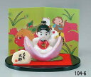 置物 彩絵 もも太郎 五月人形 飾り物 オブジェ 置き物 ミニチュア 和モダン 和風 和室 和テイスト 和雑貨 男の子 かわいい レトロ 可愛い キッズ 小さめ...