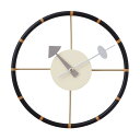 ＜ジョージネルソン＞ステアリングクロック 掛け時計 ウォールクロック おしゃれ インテリア かわいい デザイナーズ 壁掛け シンプル 個性的 モダン 北欧 円形 丸型