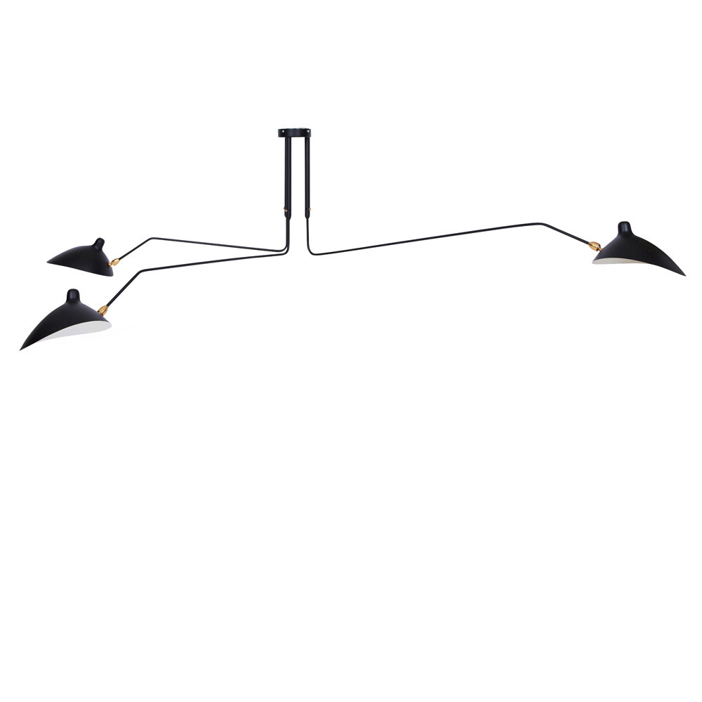 <セルジュ・ムーユ> ペンダントライト 3アームタイプ 5点 ブラック ホワイト 送料無料 照明 おしゃれ インテリア モダン 北欧 デザイナーズ 高級感 モー...