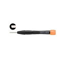 セラミック調整ドライバー コンパクトタイプ 対辺2.5mm 先端(−)0.4×2.4mm 回転キャップ付 オレンジ DA−82 エンジニア 作業用工具(4)