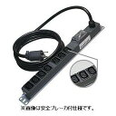200Vコンセント 19インチラック用 16A 250V C13×7個口 20A漏電ブレーカ L6−20P付 ME8637TA3