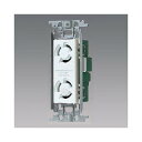 パナソニック 埋込接地2P引掛ダブルコンセント 金属取付枠付 15A 125V ホワイト WTF23123W