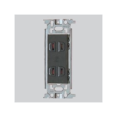 パナソニック フルカラー 埋込ダブルコンセント 取付枠付 15A 125V グレー WN1302H