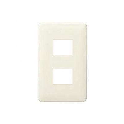 パナソニック フルカラー モダン大型プレート 2コ用 ミルキーホワイト WN8002W