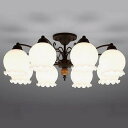 LEDシャンデリア 〜12畳 E26 LED電球9.1W×8灯 電球色 CD4291L 山田照明 おしゃれ モダン 北欧 アンティーク レトロ 高級感 モダン クラシック 寝室 大人 シンプル デザイン(3)