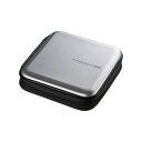 サンワサプライ ブルーレイディスク対応セミハードケース ファスナータイプ 24枚収納 シルバー FCD−WLBD24S シンプル おしゃれ かっこいい(2)