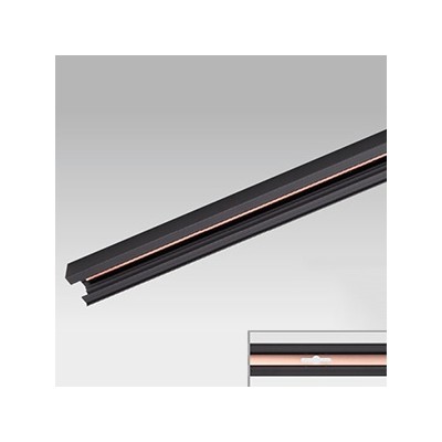 東芝 接地極付ライティングレール ＆＃8549；形 長さ1m 黒 NDR0211EK TOSHIBA