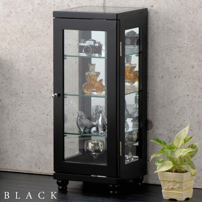 送料無料 コレクションケース スリム フィギュアケース シェルフ ガラス コンパクト ガラスケース 棚 ..