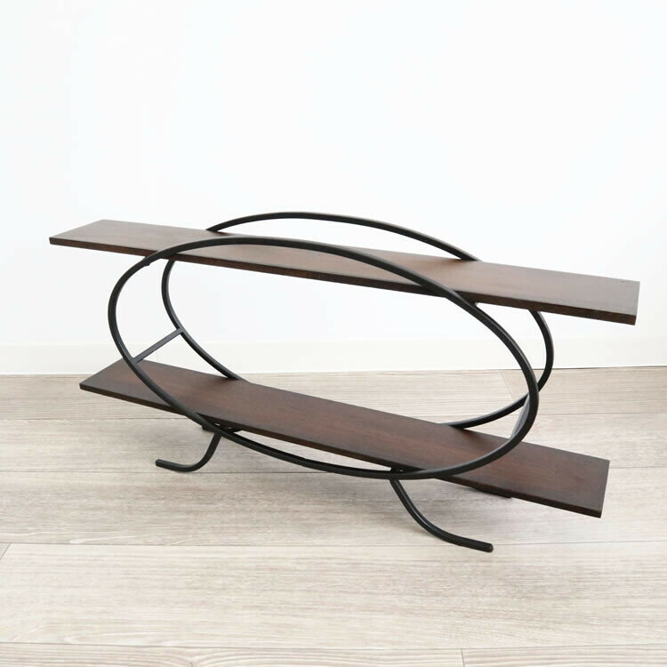 送料無料 2段シェルフ 飾り棚 ディスプレイラック アイアン アンティーク オープンラック 収納棚 収納..