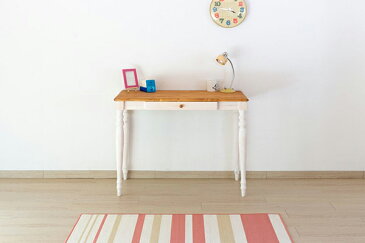 送料無料 デスク 単品 幅100cm ホワイト 白 パソコンデスク 引き出し 収納付き フレンチカントリー 作業台 木製 パイン無垢材 天然木 省スペース オフィスデスク 机 勉強机 ワークデスク 学習デスク テーブル おしゃれ かわいい 北欧 シンプル