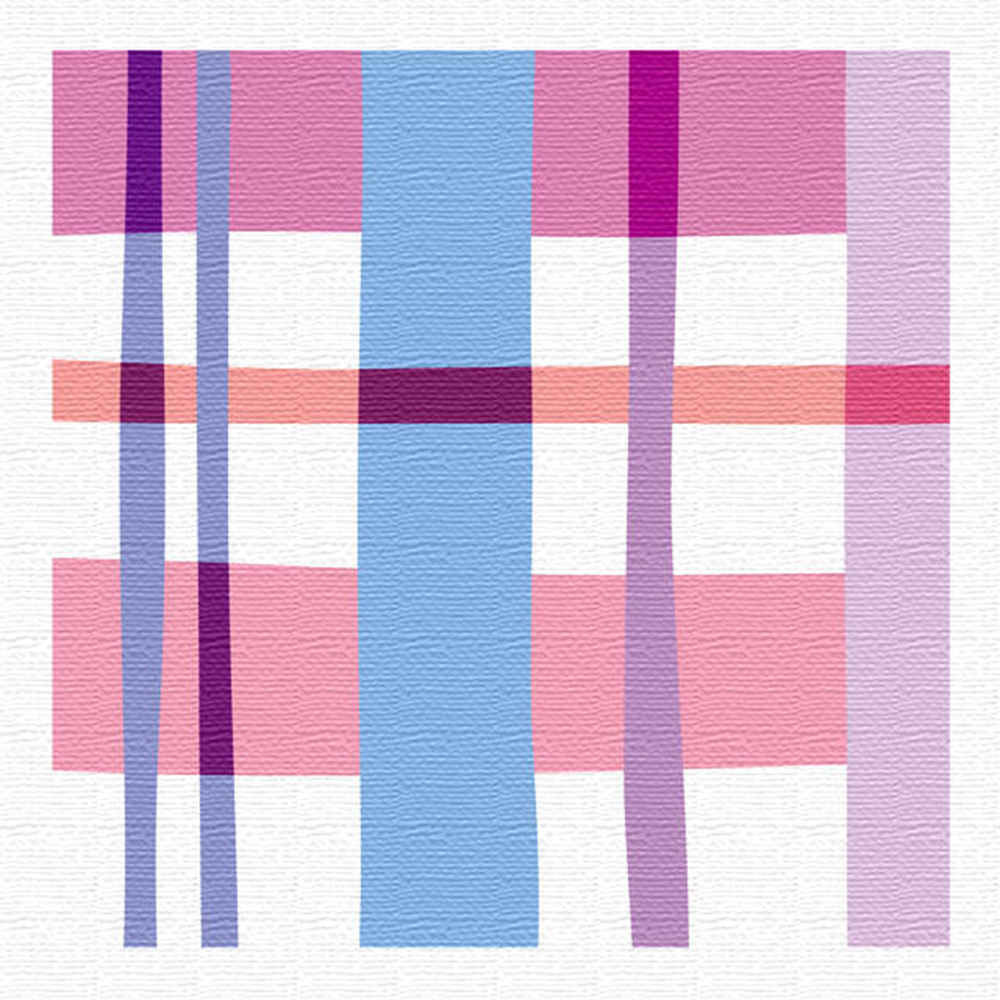 チェックのガーリーなインテリアパネル XLサイズ（100cm×100cm） ウォールアート 壁掛け おしゃれ 北欧..