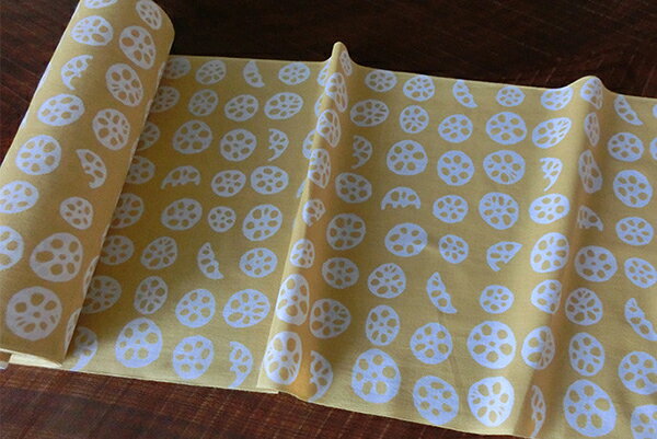 日本製 注染手ぬぐい れんこん レンコン 蓮根 手拭い タオル 総理生地 綿100％ 野菜 和 和雑貨 コットン プレゼント おしゃれ 引っ越し 挨拶 内祝い かわいい