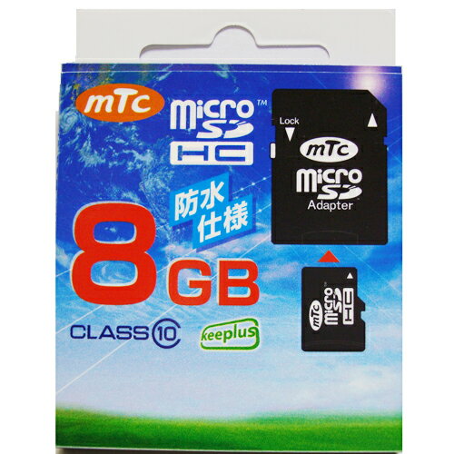 mtc microSDHCJ[h 8GB class10@(PK) MT-MSD08GC10W (UHS-1Ή)