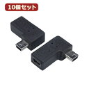 変換名人 10個セット 変換プラグ USB mini5pin 右L型(フル結線) USBM5-RLFX10(2)
