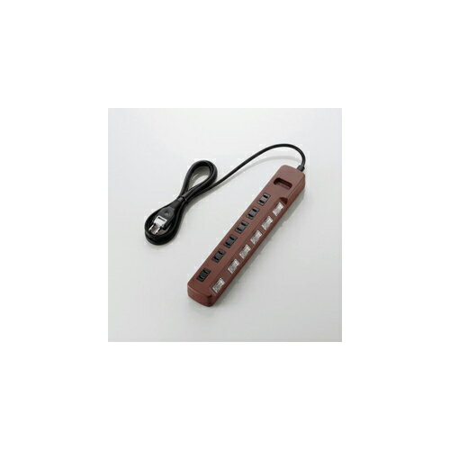 エレコム 個別スイッチ付 雷ガードタップ T-BR04-2620BR